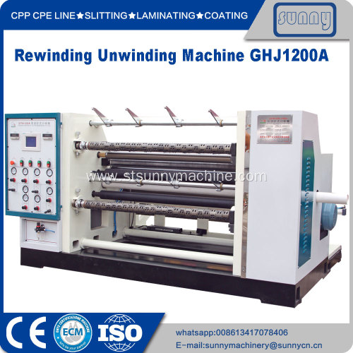 Hdpe plastic film slitting rewinding machine